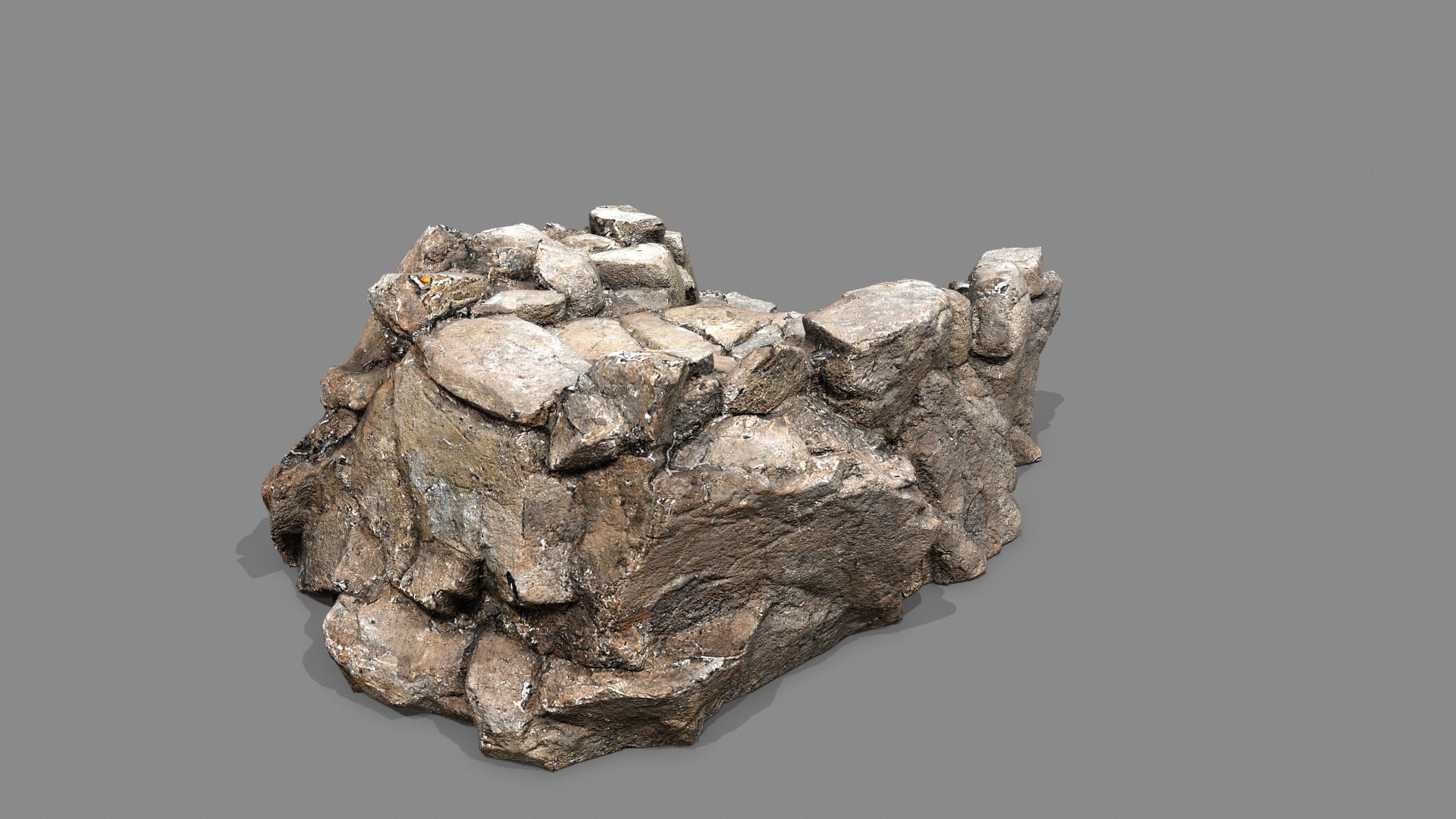 3D Old Rock Stairs Model - TurboSquid 2285197