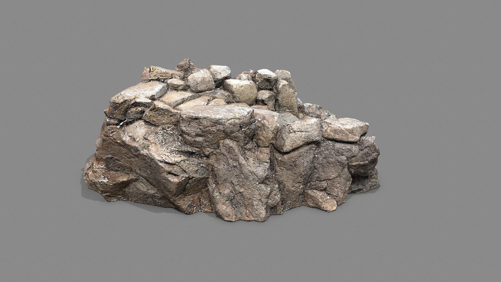 3D Old Rock Stairs Model - TurboSquid 2285197