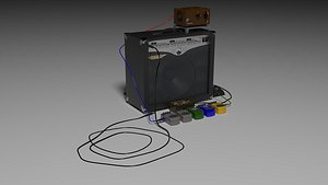 3D Ashdown Combo Guitar Amplifire and stompboxs