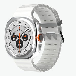 3D Samsung Galaxy Watch 8 Ultra Titanium White
