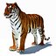 Animated Tiger with Two Color Variations White and Natural