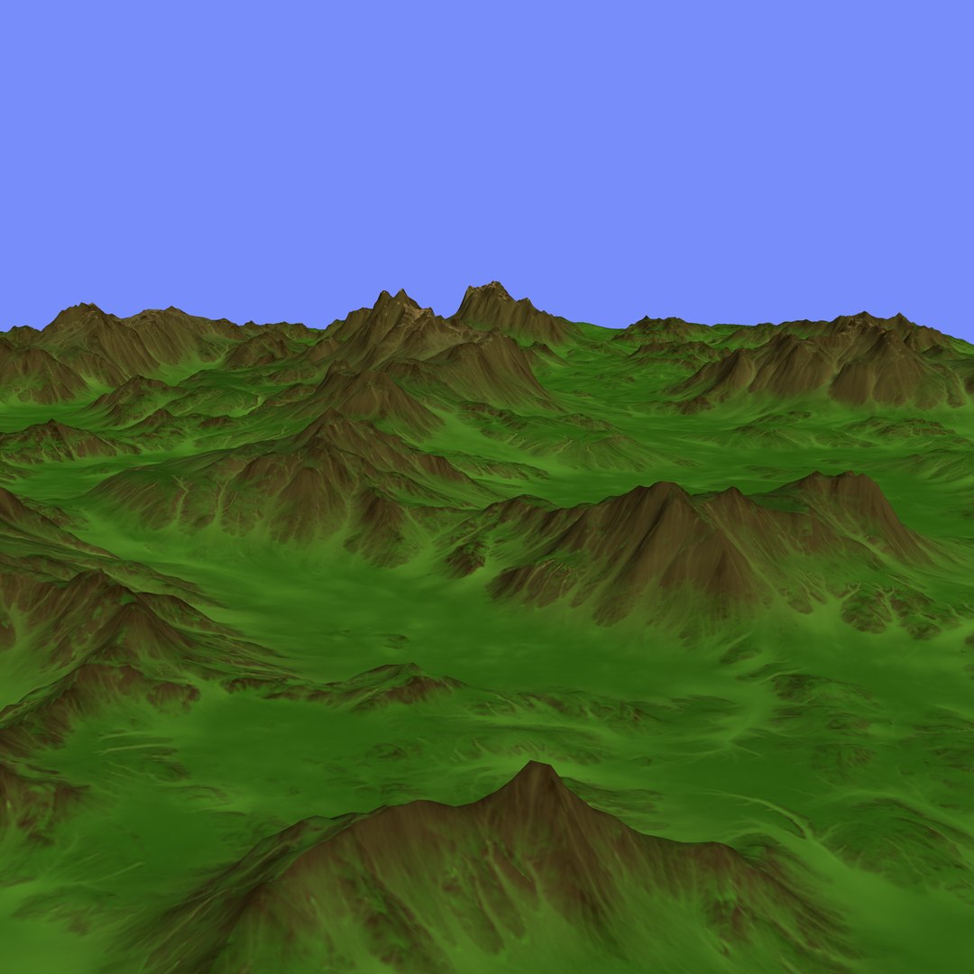 Heightmap 3d Model