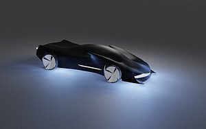 FUTURE CAR 60 URHEILUAUTO f mustat sarvet 2