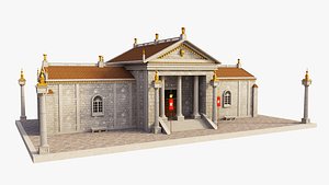 Classic Temple Building 3D model