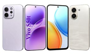 Vivo S50t Inspiration Purple And Honor Play 70C Blue model