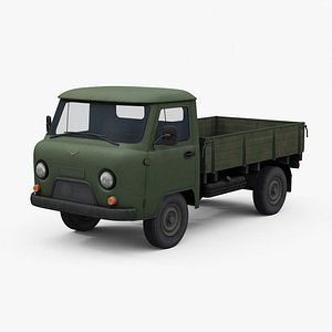 mid-poly uaz 452d van 3D model