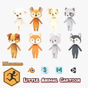 3D Little Animal Pack Animated