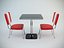 Retro Diner Chair Set 02