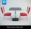 Retro Diner Chair Set 02