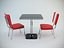 Retro Diner Chair Set 02