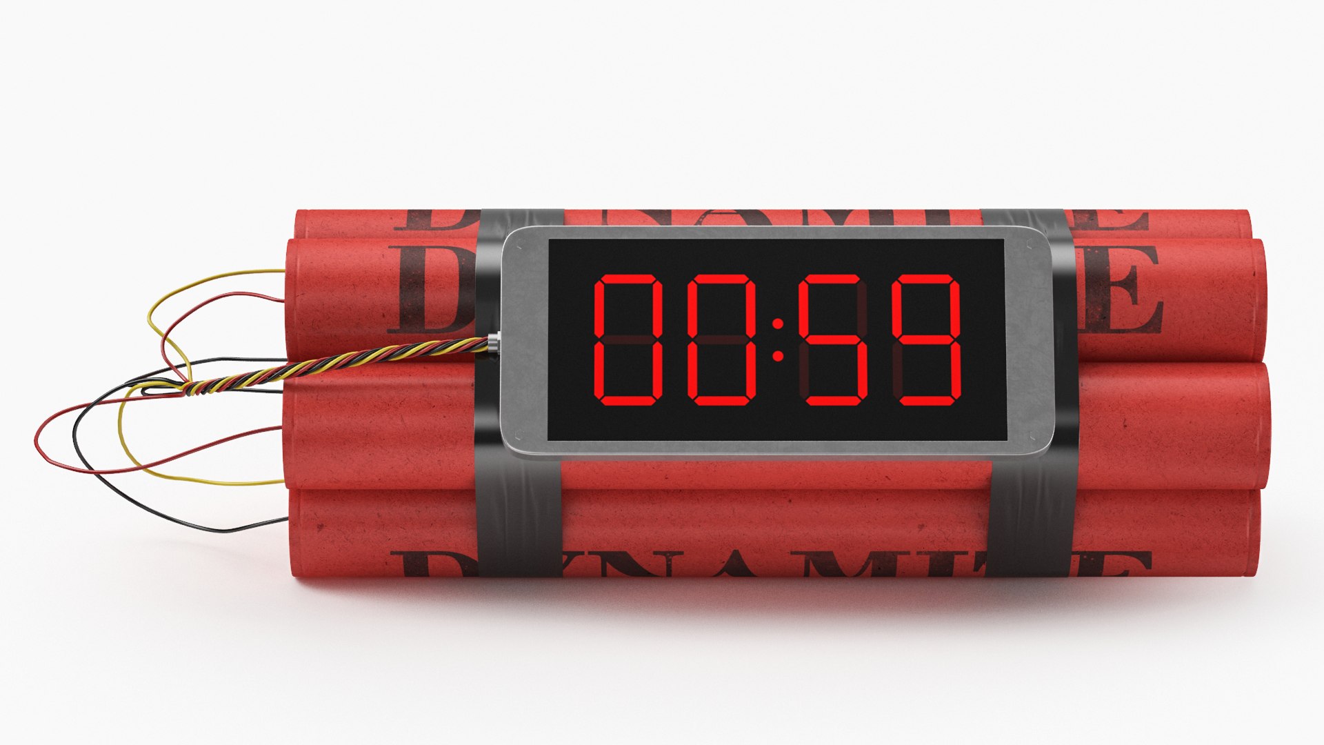 Timer Dynamite Bomb model - TurboSquid 2102081