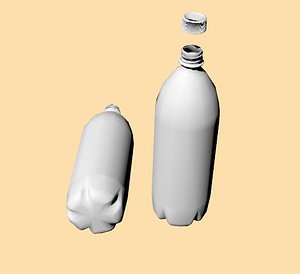 bottle pe cap 3d model