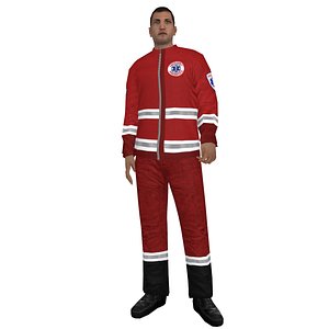 Paramedic 1 LOD1 Rigged
