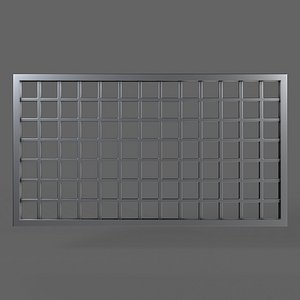 3D model PBR Prison Window 4