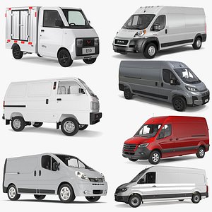 3D Transporter Vans Collection 3