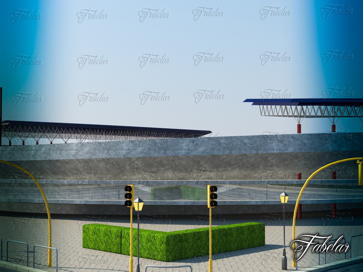 Stadium Environment 3d Max