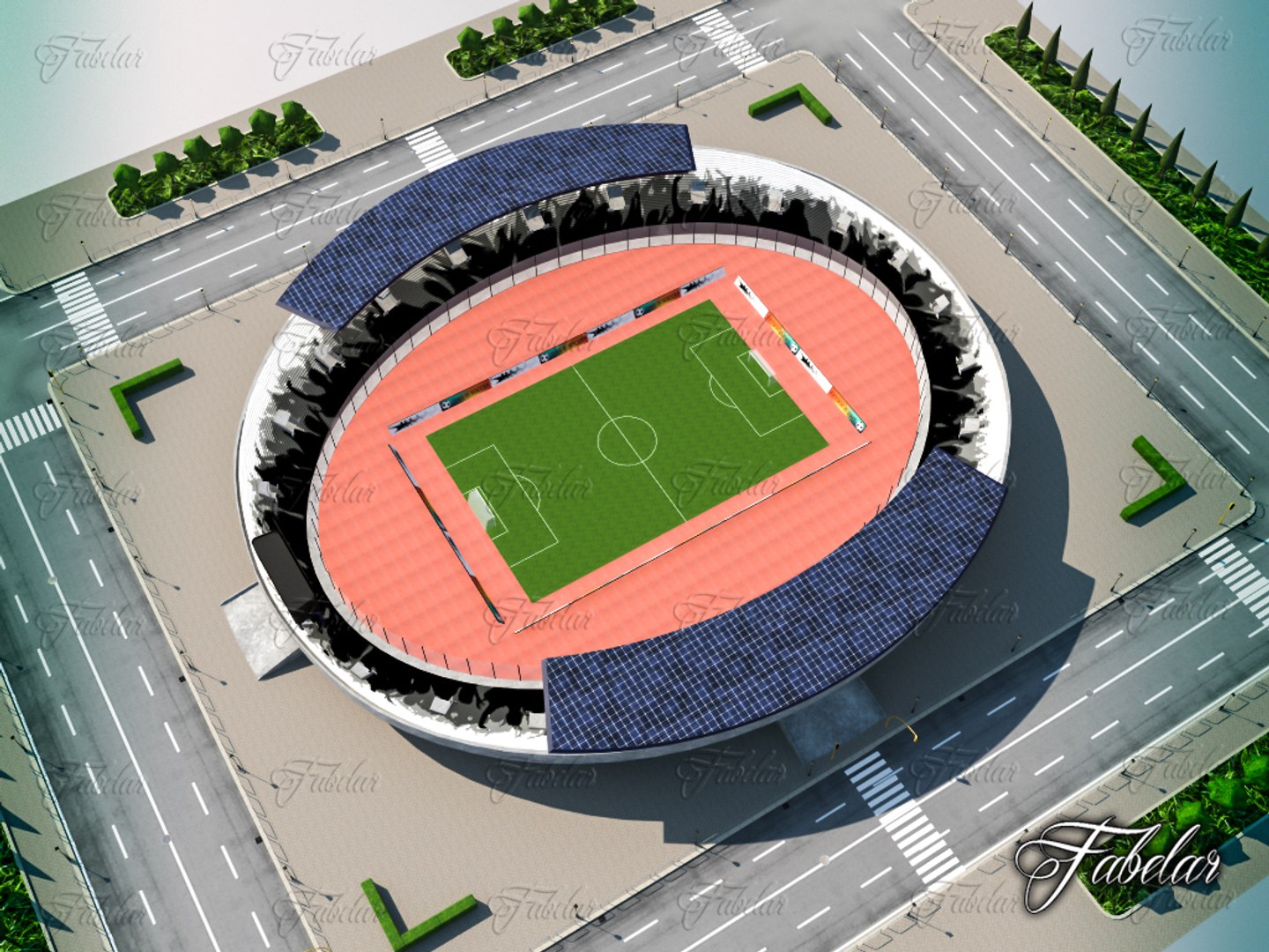Stadium Environment 3d Max