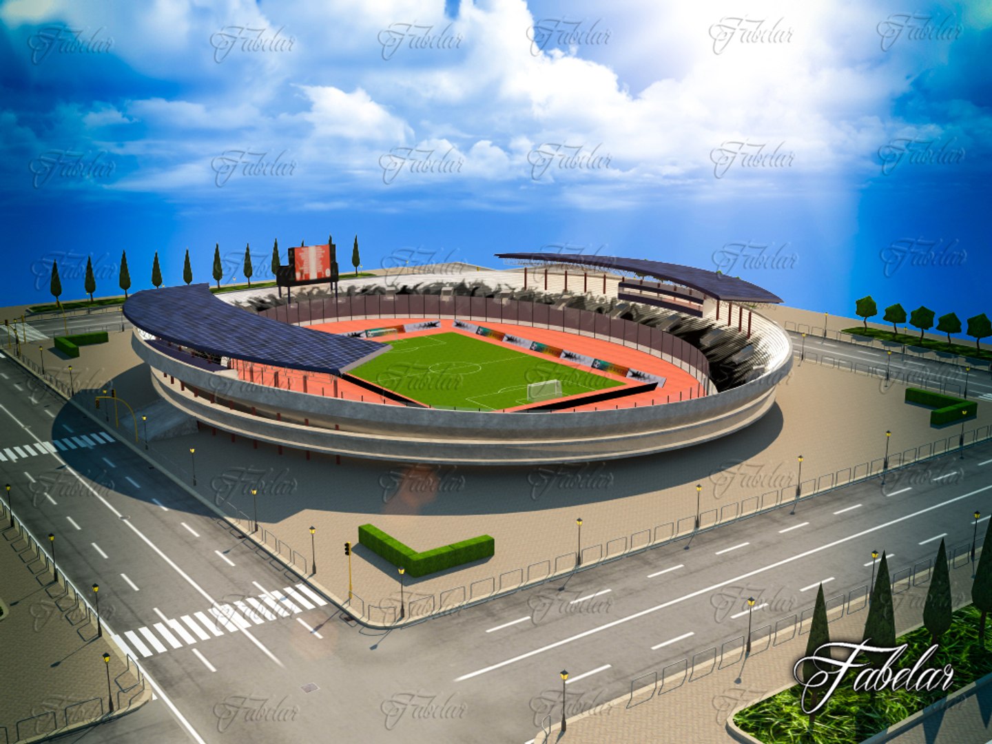 Stadium Environment 3d Max