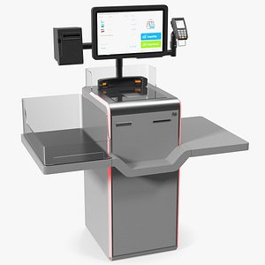 Retail Self Checkout System Grey