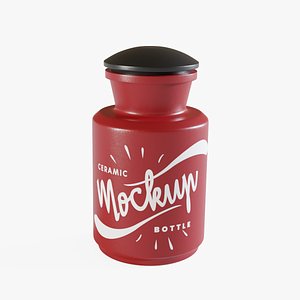 Ceramic Bottle Mockup