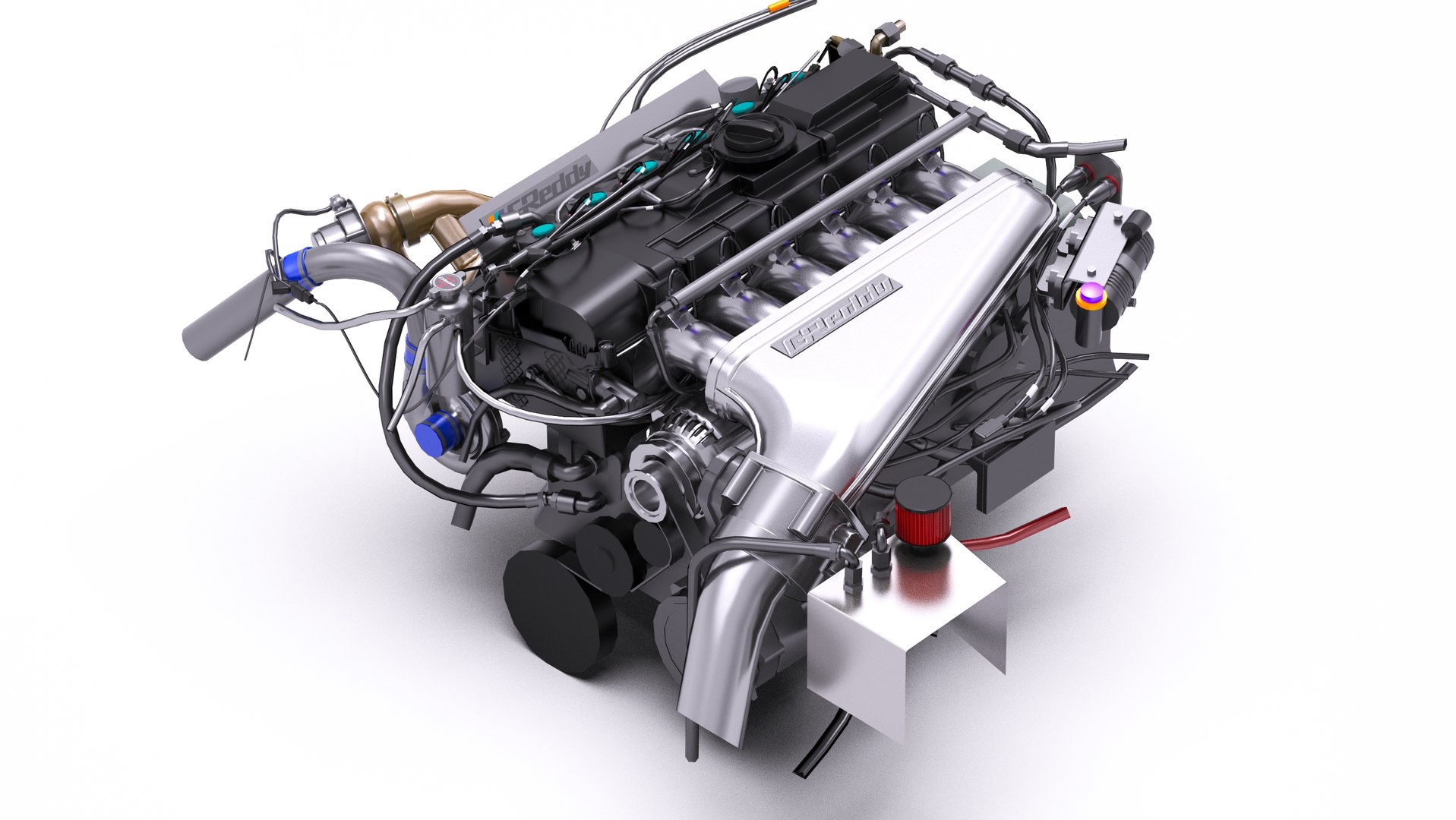 3D B58 Toyota Supra Engine Greddy Tune - TurboSquid 2392621