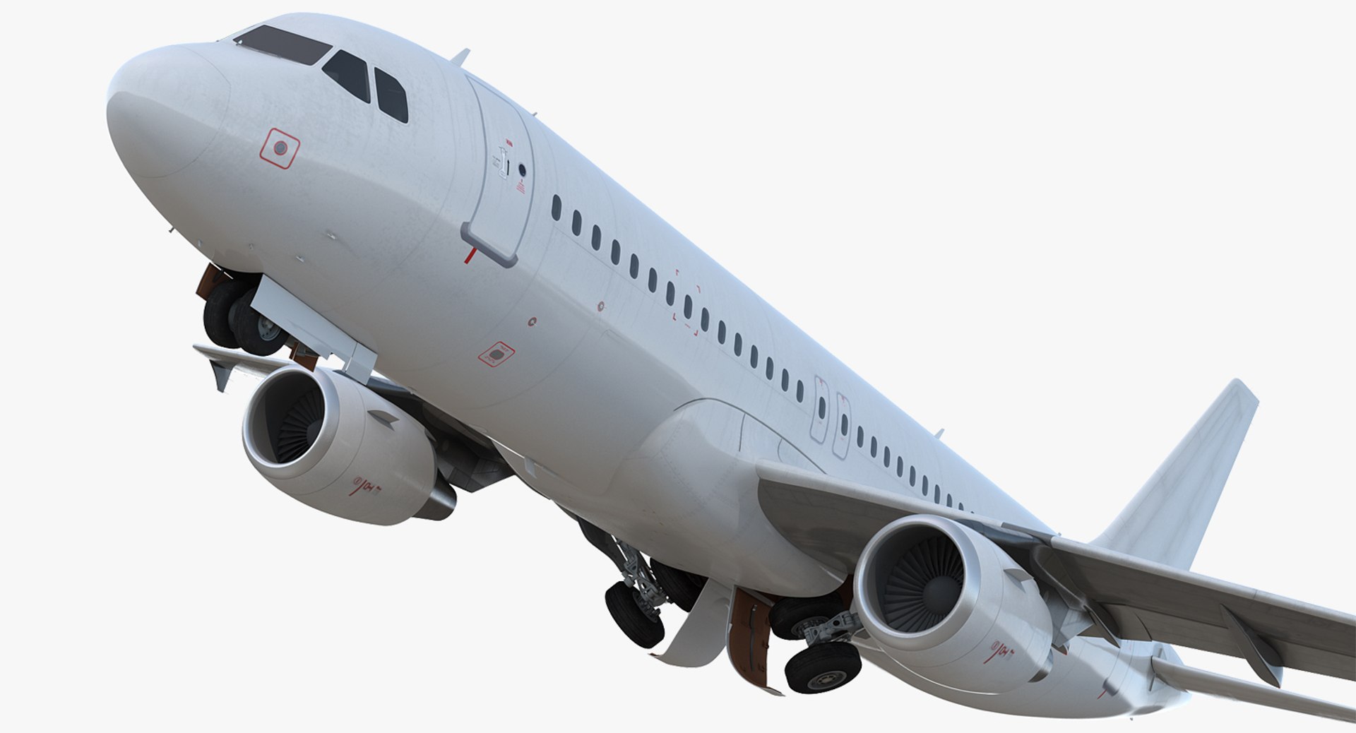 Airbus A320 Generic Rigged 3D model preview