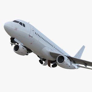 3D airbus a320 generic rigged model
