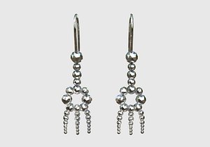 Sphere Earrings Jewellery 3D