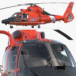 Eurocopter MH 65 Dolphin Coast Guard with Pilot