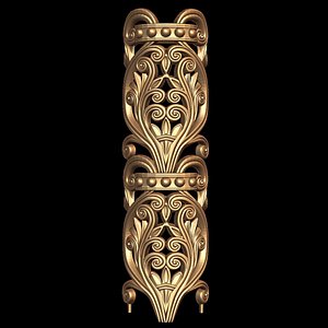 3d decor element stl cnc model