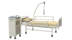 hospital bed 3D model