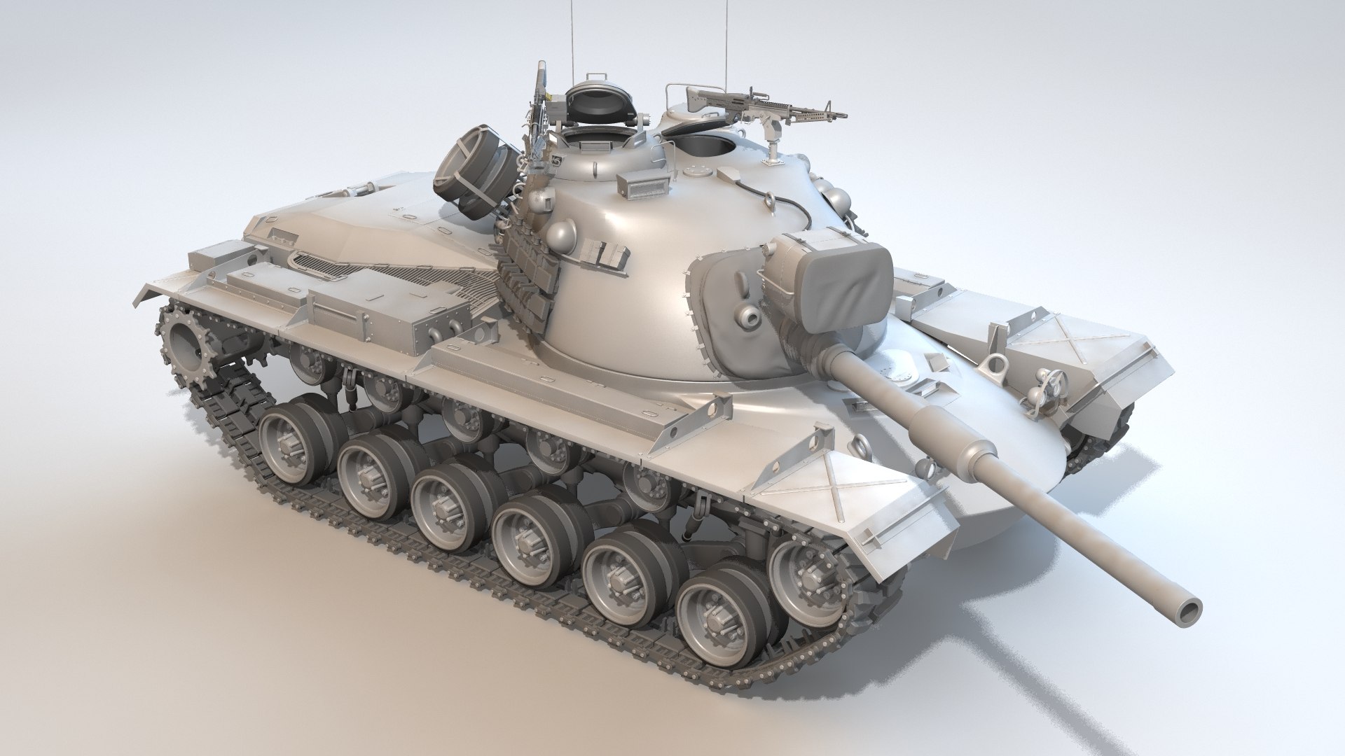 M48A5 Patton M48E48C Magach 1 3D Model - TurboSquid 2214349