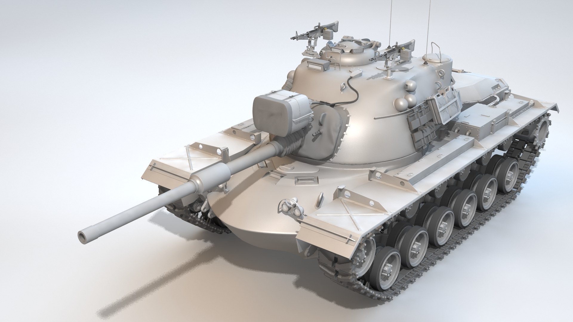 M48A5 Patton M48E48C Magach 1 3D Model - TurboSquid 2214349