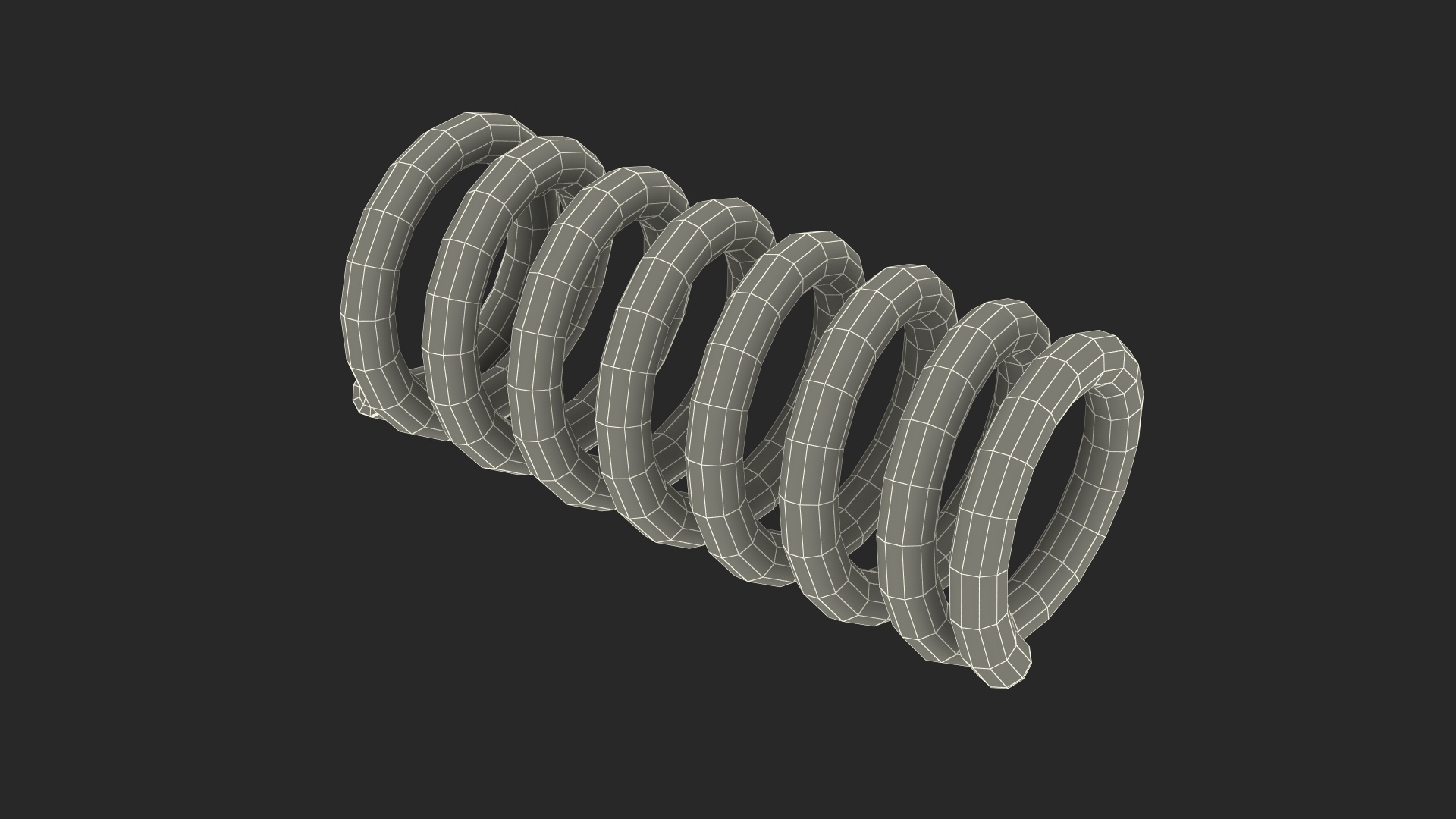 3D Compression Coil Spring 4cm Black Model - TurboSquid 2403002