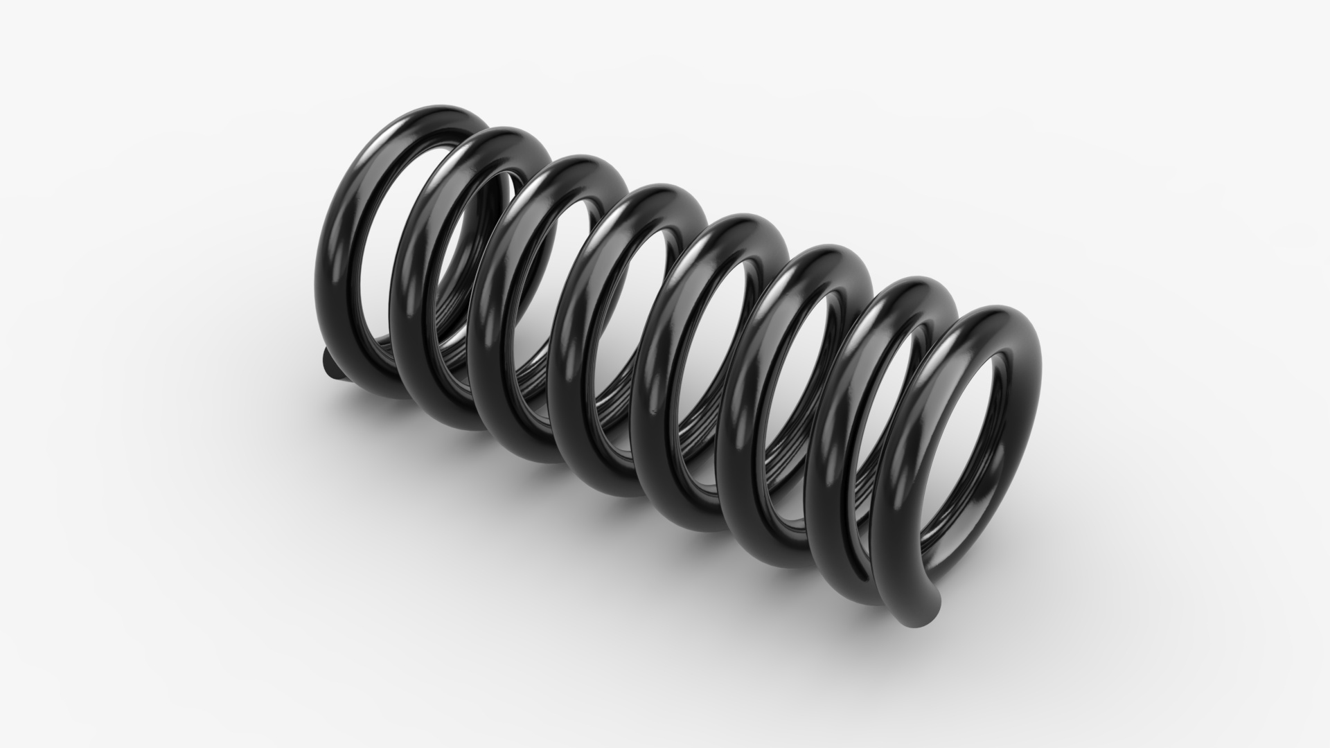 3D Compression Coil Spring 4cm Black Model - TurboSquid 2403002