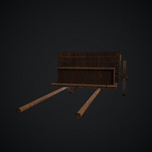3D model Wood Cart