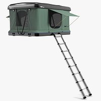 Hardshell Roof Top Tent Thule Basin Unfolded