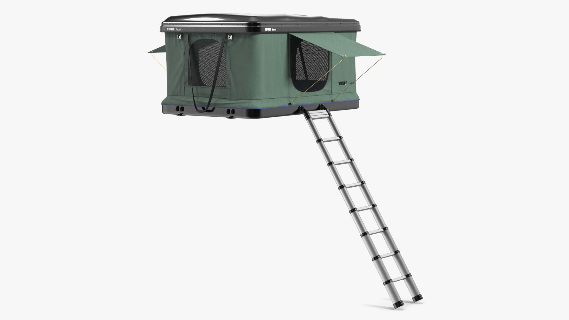 Hardshell Roof Top Tent Thule Basin Unfolded 3D model preview