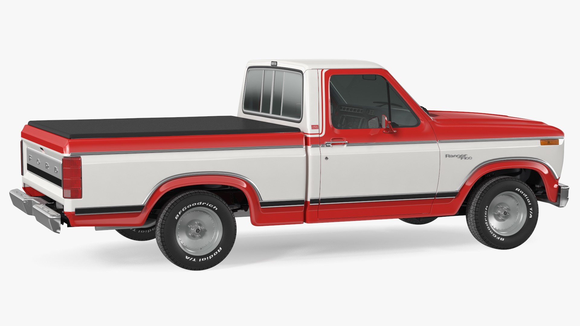 Ford F Series Ranger 1980 Pickup Truck Red Rigged 3D - TurboSquid 1846615