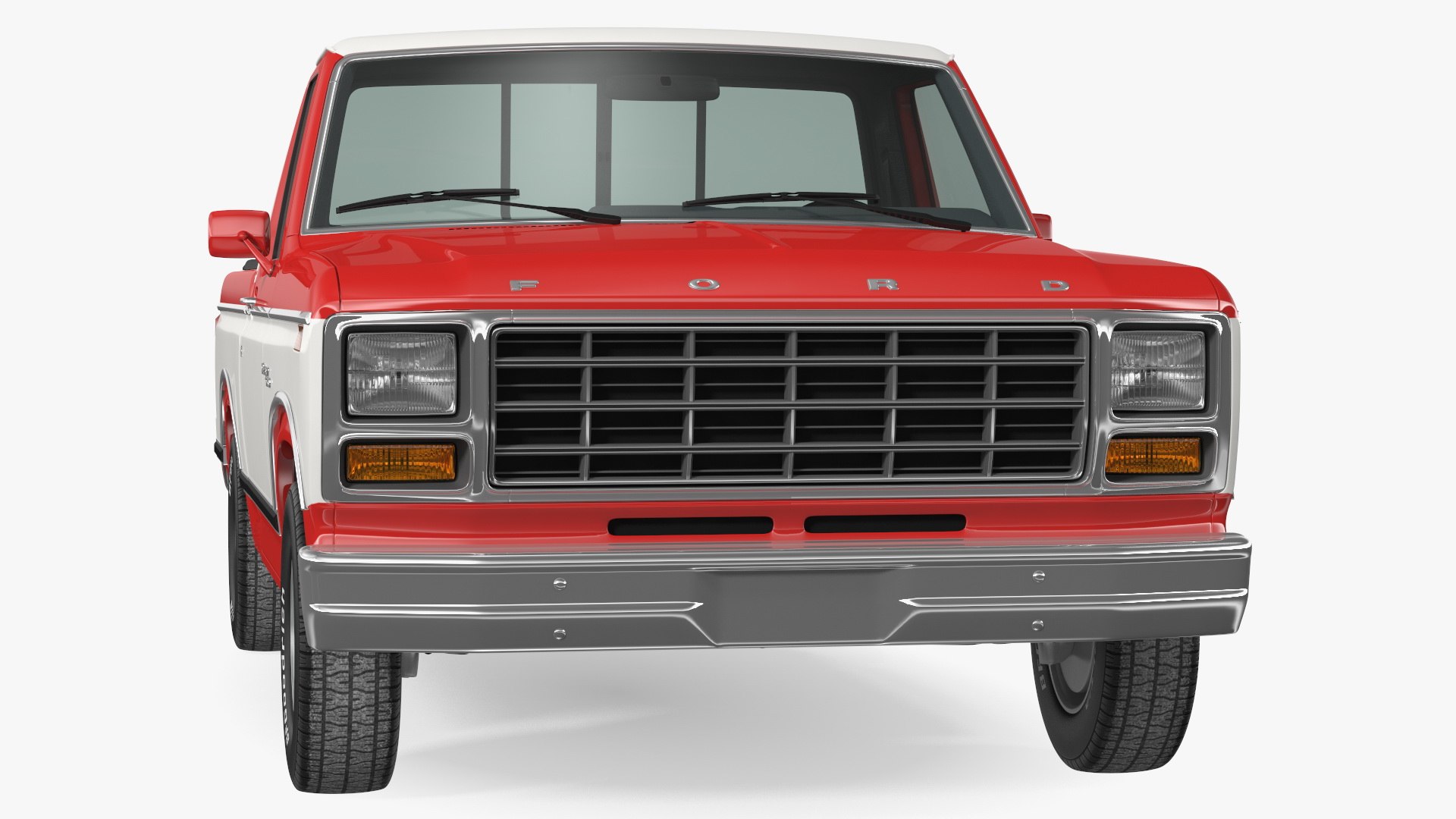 Ford F Series Ranger 1980 Pickup Truck Red Rigged 3D - TurboSquid 1846615