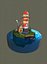 LightHouse Diorama Blender3D lowpoly Modelo 3D de baja poli