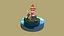 LightHouse Diorama Blender3D lowpoly Modelo 3D de baja poli
