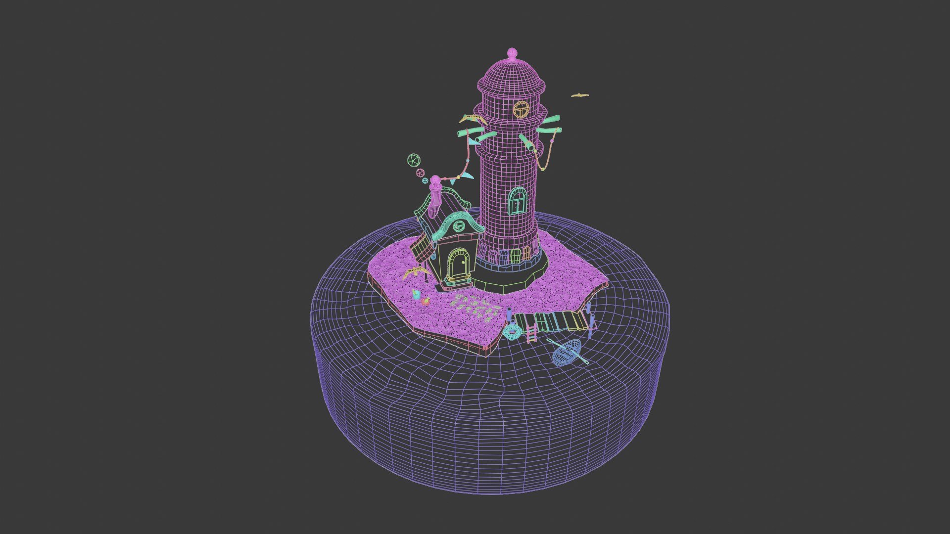 LightHouse Diorama Blender3D lowpoly Low-poly 3D model 3D https://p.turbosquid.com/ts-thumb/6E/uxpCSg/rX/wireframe/jpg/1659097968/1920x1080/fit_q87/df1ed37bbd41c89e354fd3c359ec16030ae6efde/wireframe.jpg