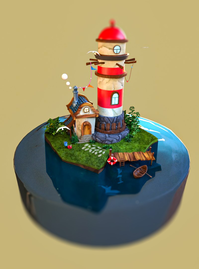 LightHouse Diorama Blender3D lowpoly Low-poly 3D model 3D https://p.turbosquid.com/ts-thumb/6E/uxpCSg/tf/2/jpg/1659097907/1920x1080/fit_q87/65d9b2f8c2269f3a03acda1b25e2ac33efe7093a/2.jpg