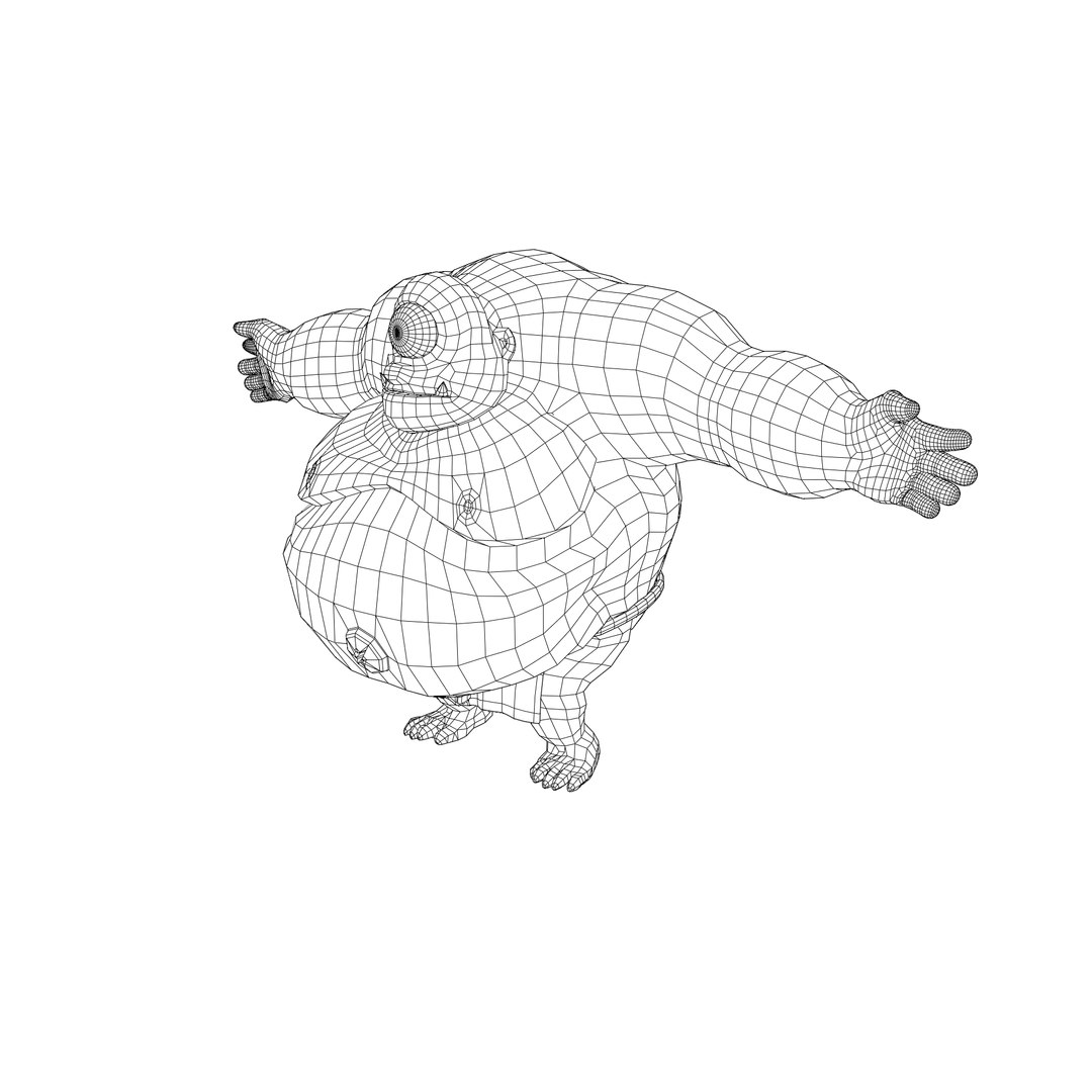 3D Chubby Fat Ogre Rigged 3D Model - TurboSquid 2490136