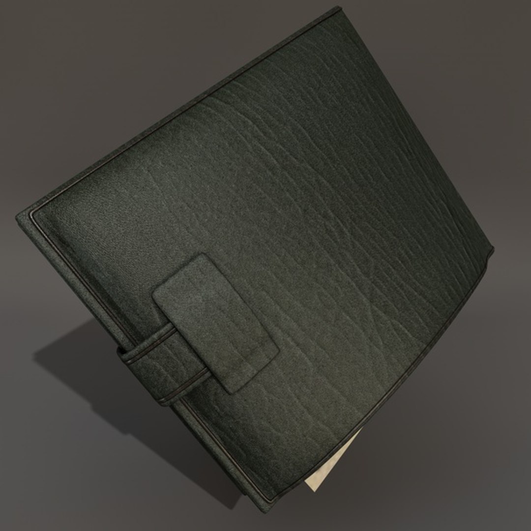 3d Model Leather Wallet