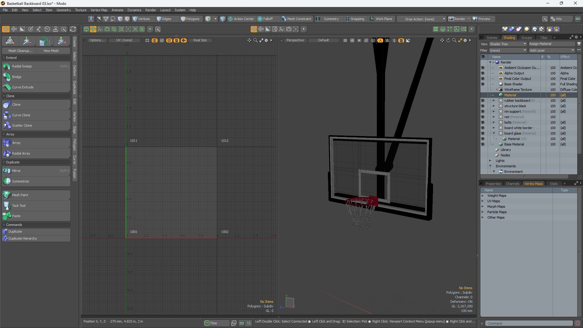 Basketball Backboard 3 3D - TurboSquid 2394635