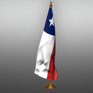 3D CHILE  table flag t