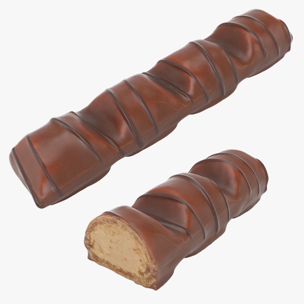 3D Kinder Bueno Chocolate Bar Set model