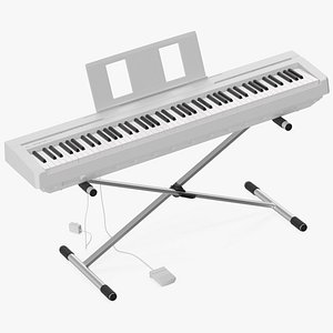 Stand Mounted Digital Piano White